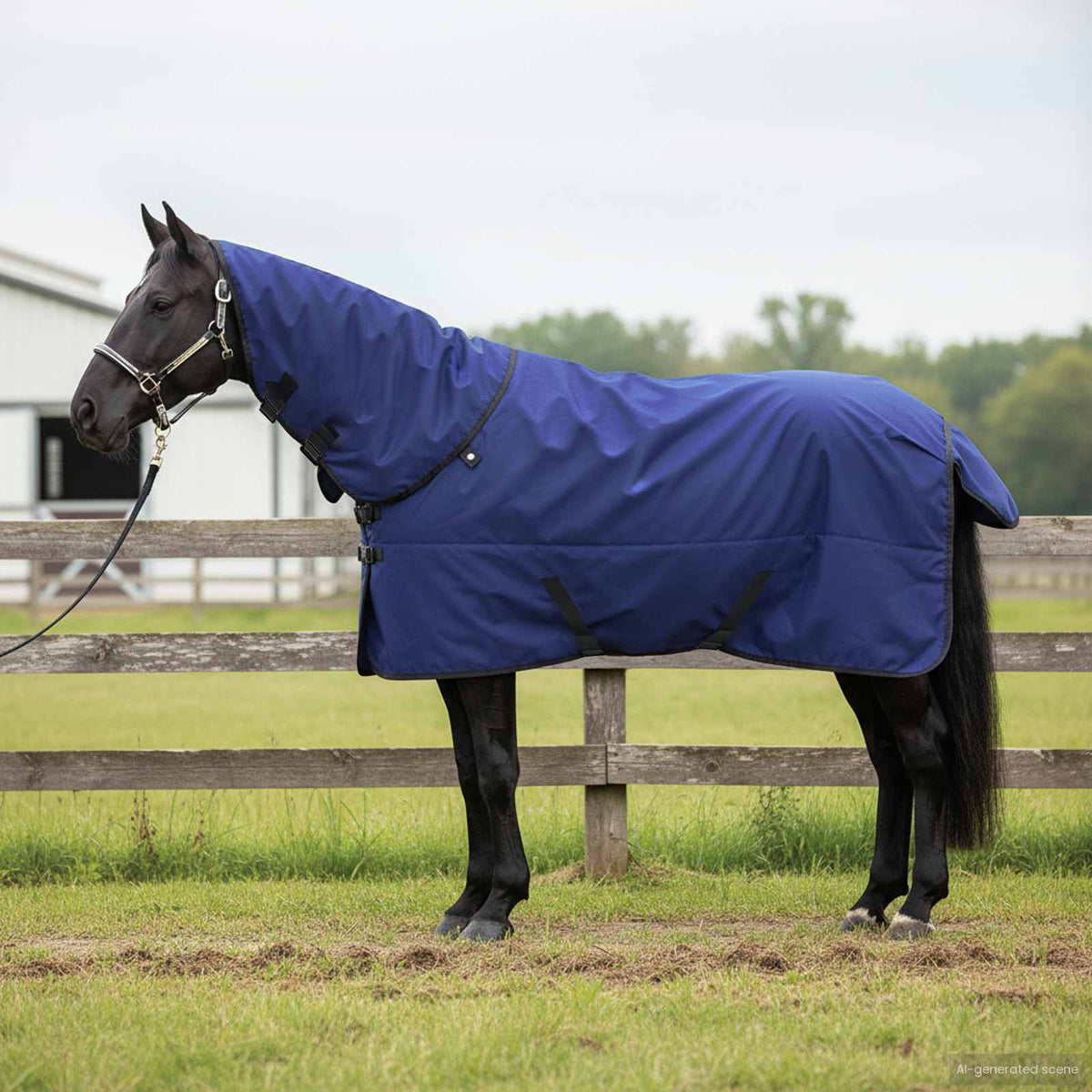 Paardendeken Donkergroen en Zwart 85 cm Polyester is nu te koop bij PeponiXL, paradijselijk wonen!
