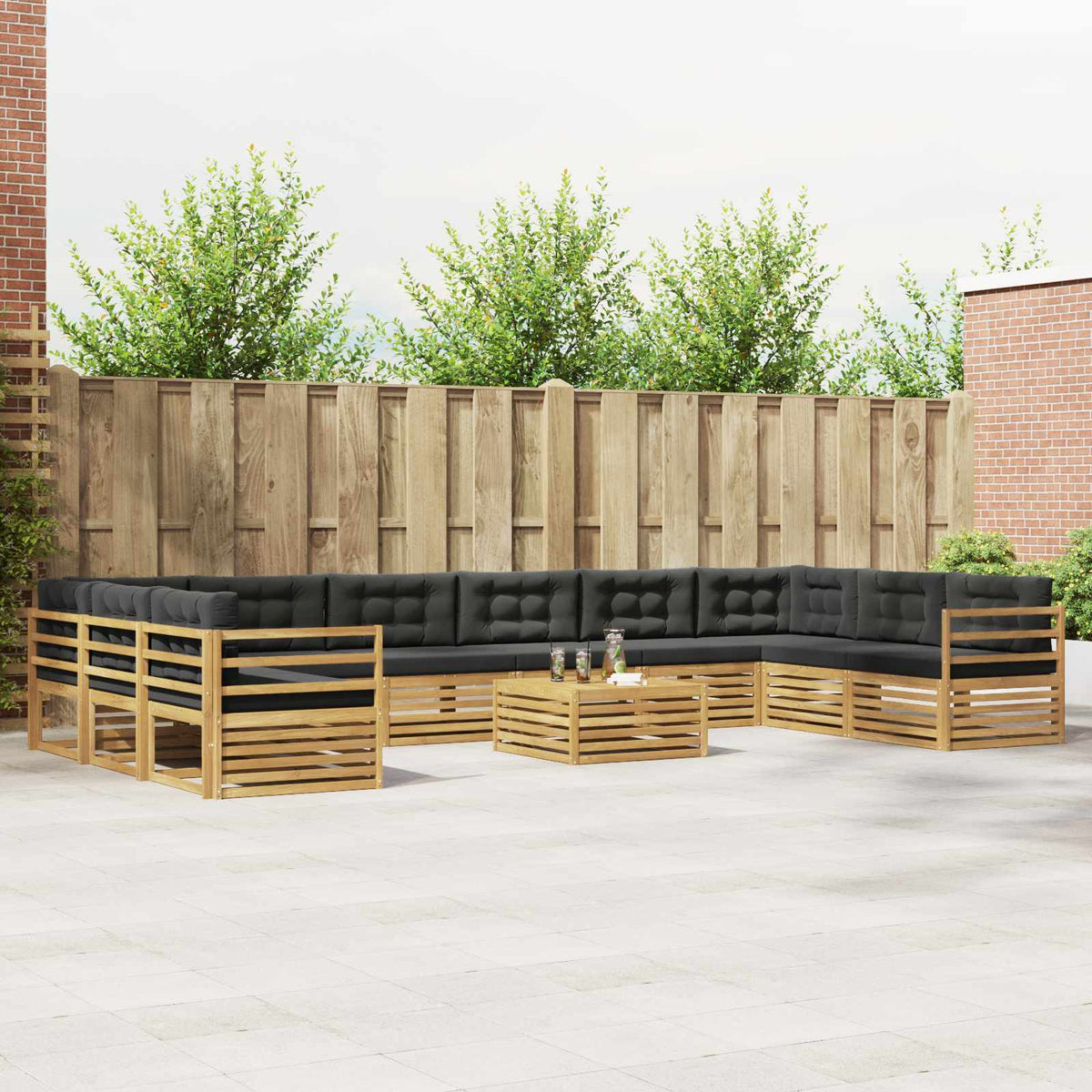 Sofa-Sets Massief Acaciahout is nu te koop bij PeponiXL, paradijselijk wonen!