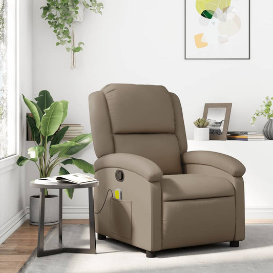 Massagestoel verstelbaar kunstleer cappuccinokleurig is nu te koop bij PeponiXL, paradijselijk wonen!