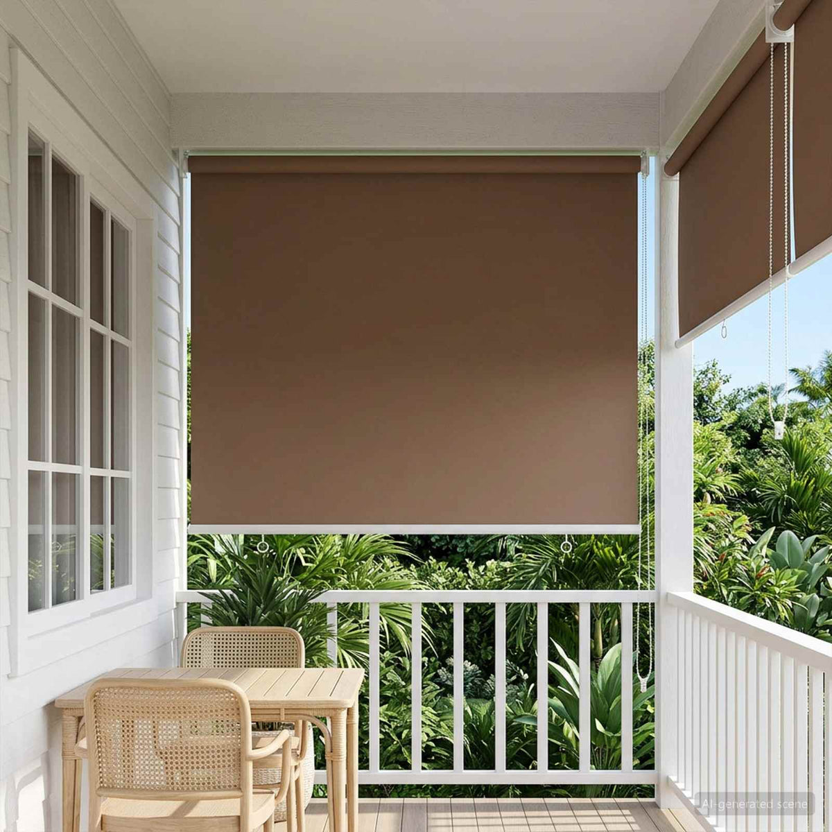 Buitenrolgordijn UV-bescherming Taupe 65 x 230 cm (B x H) is nu te koop bij PeponiXL, paradijselijk wonen!