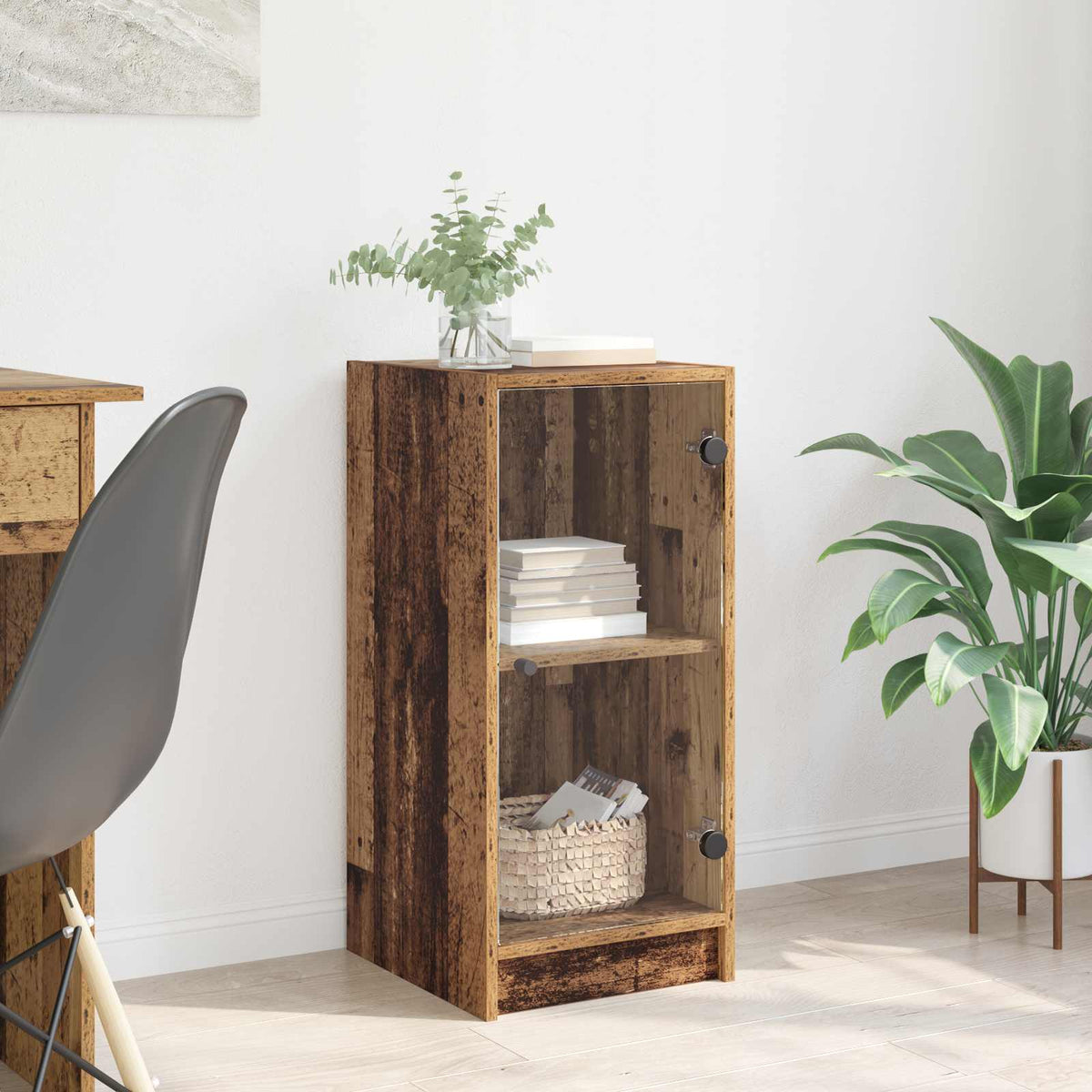 Dressoir Oud hout 35 x 37 x 76 cm Bewerkt hout is nu te koop bij PeponiXL, paradijselijk wonen!
