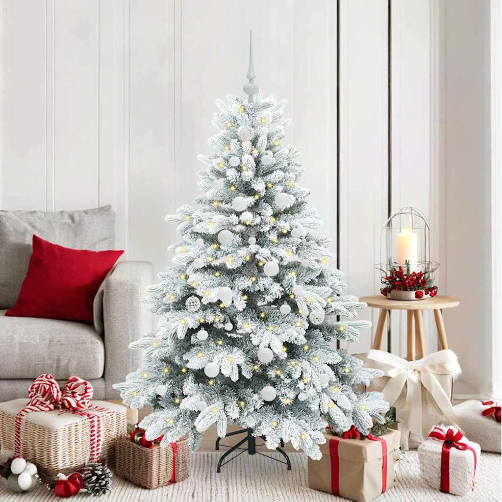 Kunstkerstboom met 150 LED met standaard Wit 150 cm PE en PVC is nu te koop bij PeponiXL, paradijselijk wonen!