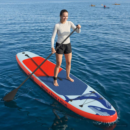 Opblaasbaar Stand Up Paddle Board SCYLLA 366 x 81 x 15 cm Blauw is nu te koop bij PeponiXL, paradijselijk wonen!