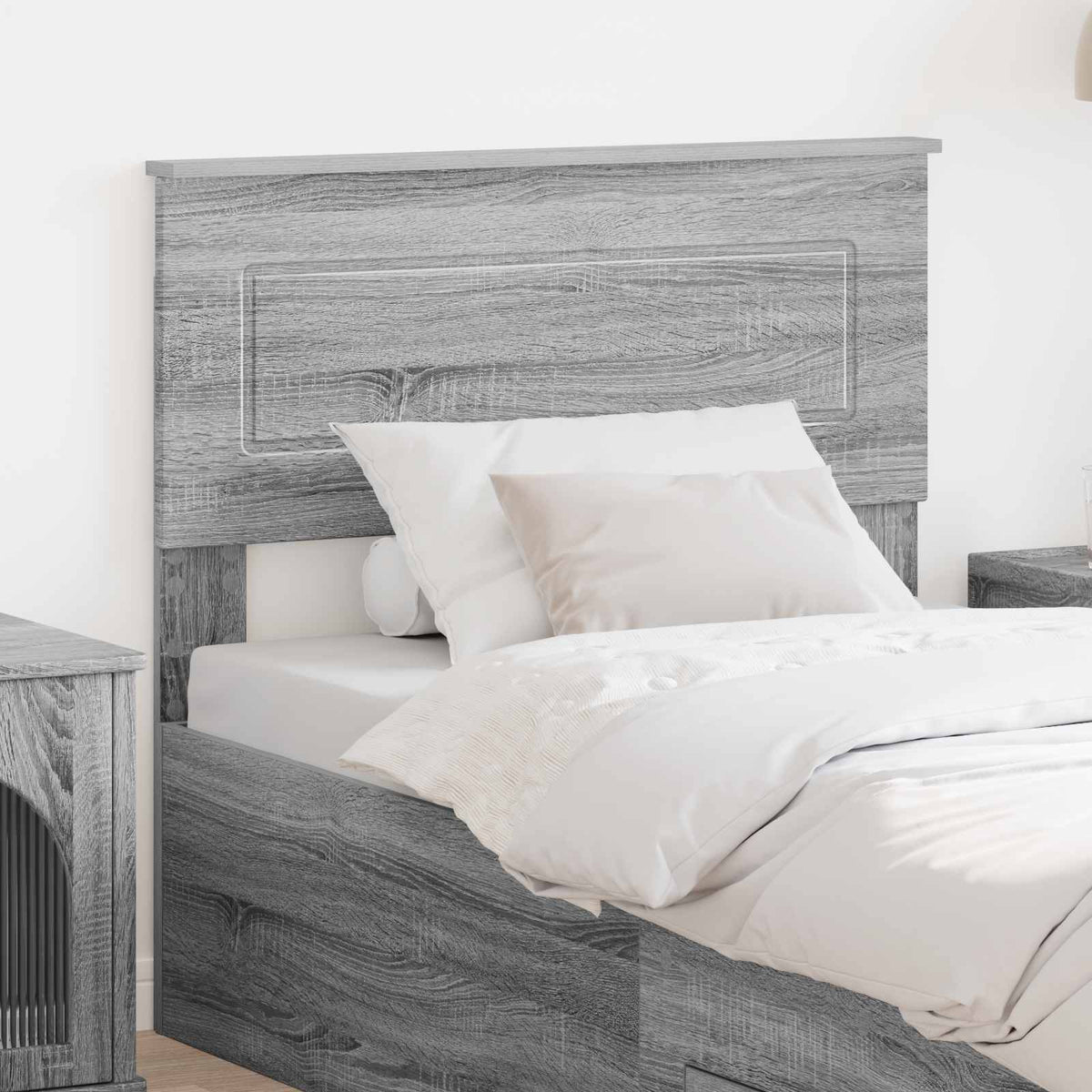 Hoofdbord Grijs Sonoma Bewerkt hout is nu te koop bij PeponiXL, paradijselijk wonen!