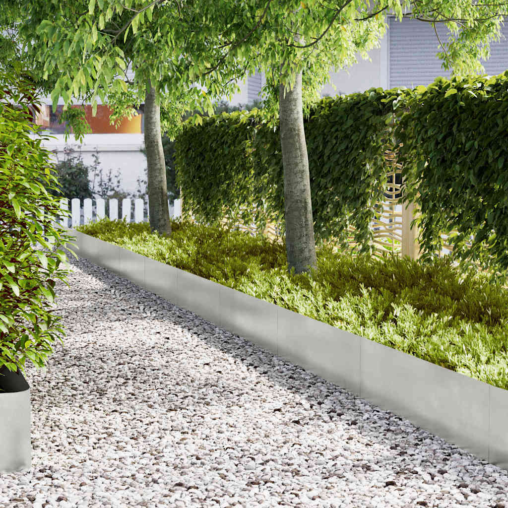 Tuinrand 10 pcs Zilver 100 x 0,05 x 30 cm Roestvrij staal is nu te koop bij PeponiXL, paradijselijk wonen!