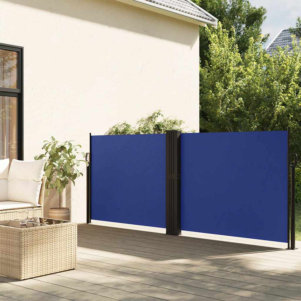 Windscherm uittrekbaar 140x600 cm blauw is nu te koop bij PeponiXL, paradijselijk wonen!