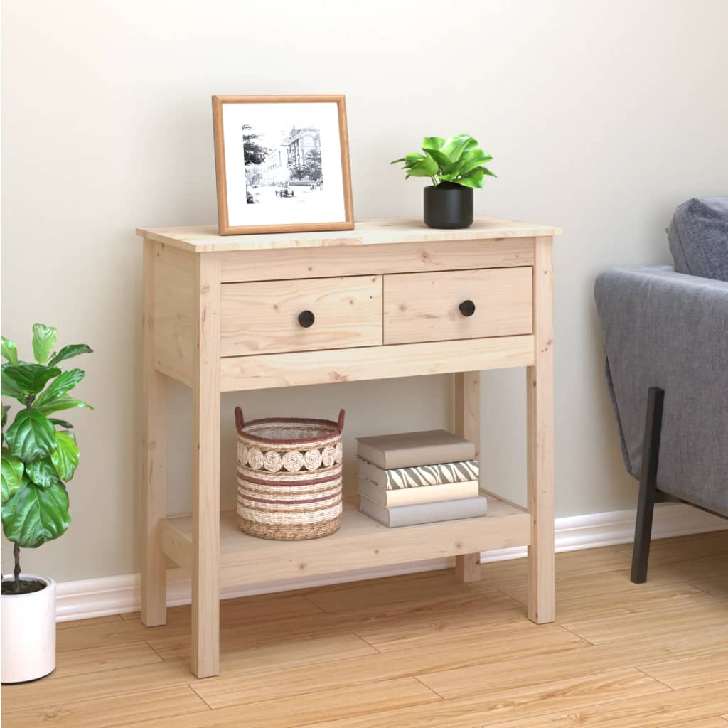 Wandtafel 75x35x75 cm massief grenenhout is nu te koop bij PeponiXL, paradijselijk wonen!
