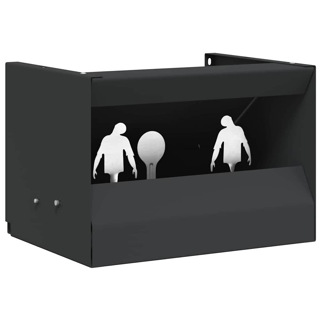 Kogel Trap Box Zwart 29 x 22 x 20 cm Staal is nu te koop bij PeponiXL, paradijselijk wonen!