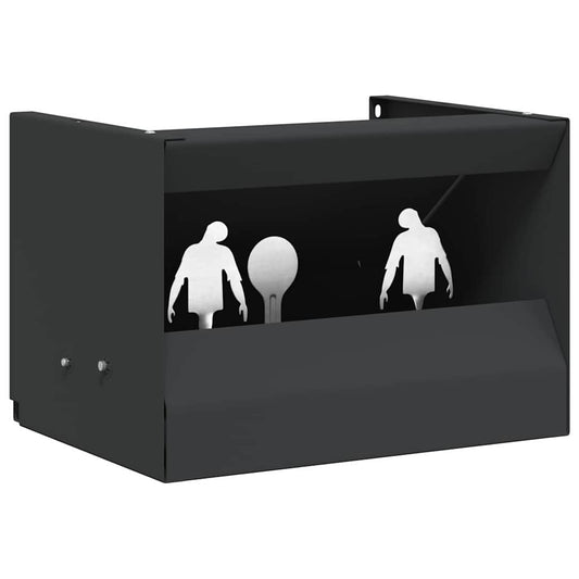 Kogel Trap Box Zwart 29 x 22 x 20 cm Staal is nu te koop bij PeponiXL, paradijselijk wonen!