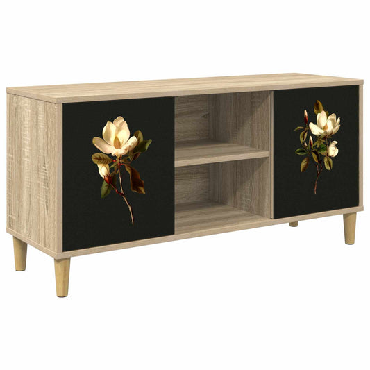 Tv-meubel BREMEN 102 x 33 x 50 cm Sonoma Bewerkt hout is nu te koop bij PeponiXL, paradijselijk wonen!
