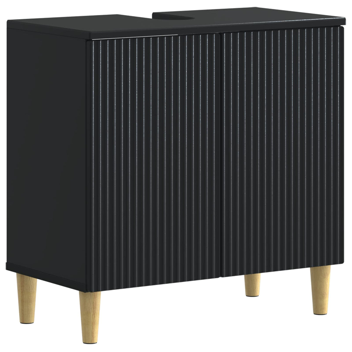 Badkamer wastafelkast ARNHEM Zwart 59,5 x 31,5 x 59 cm is nu te koop bij PeponiXL, paradijselijk wonen!
