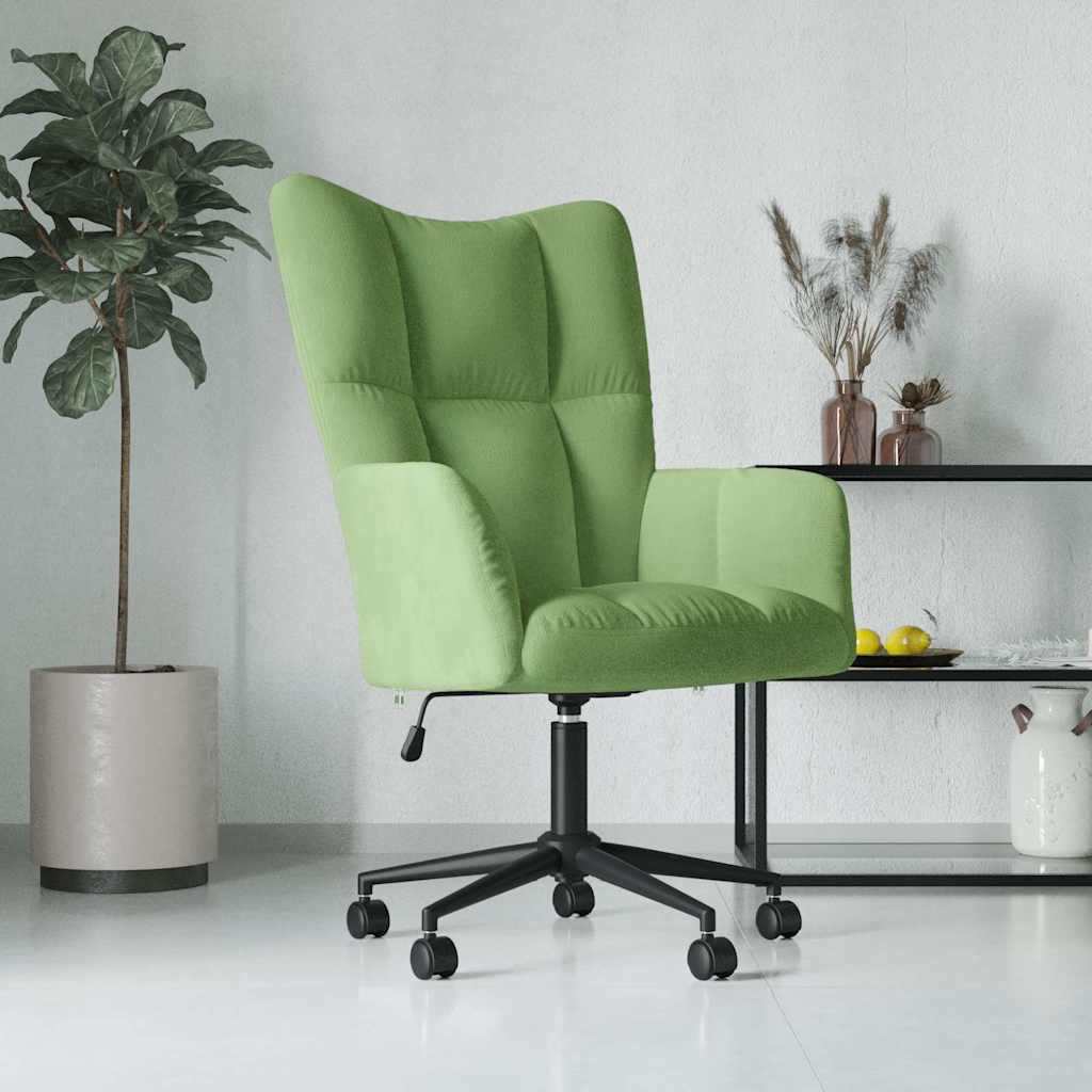 Relaxstoel fluweel lichtgroen is nu te koop bij PeponiXL, paradijselijk wonen!