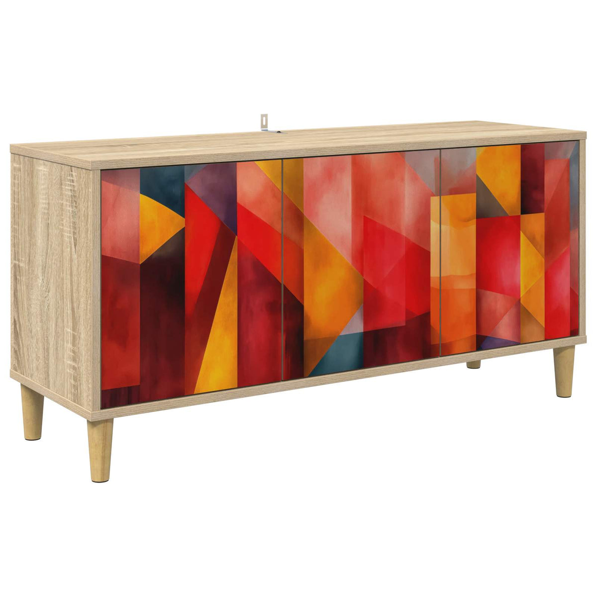 Tv-meubel HEESCH 102 x 33 x 50 cm Sonoma Bewerkt hout is nu te koop bij PeponiXL, paradijselijk wonen!