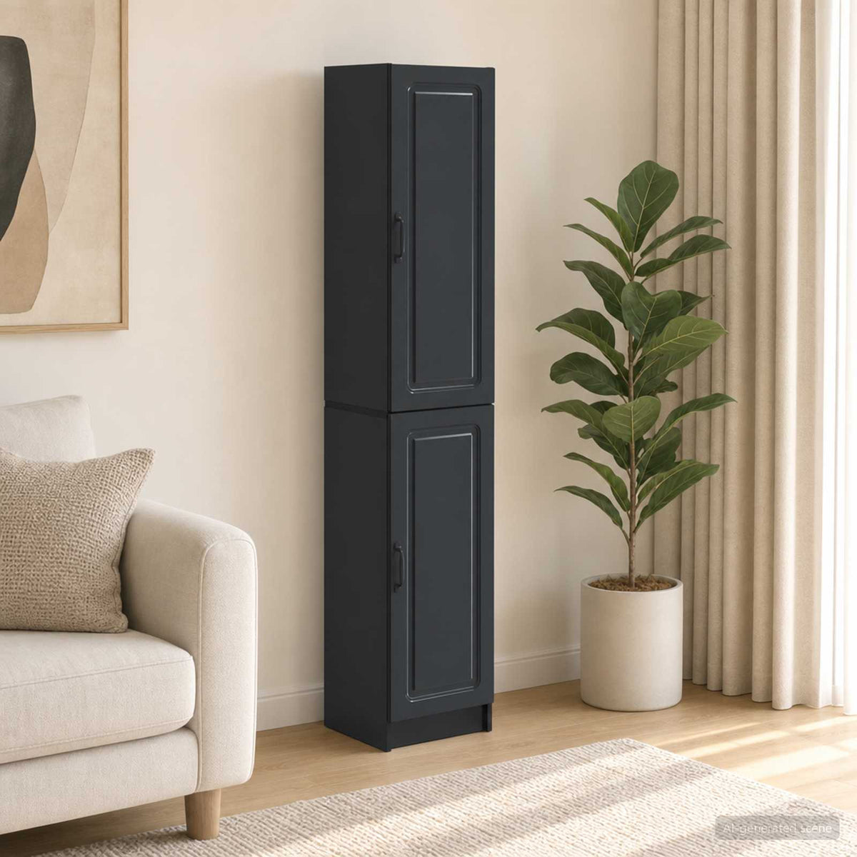 Kastenset 2 pcs Zwart Bewerkt hout is nu te koop bij PeponiXL, paradijselijk wonen!