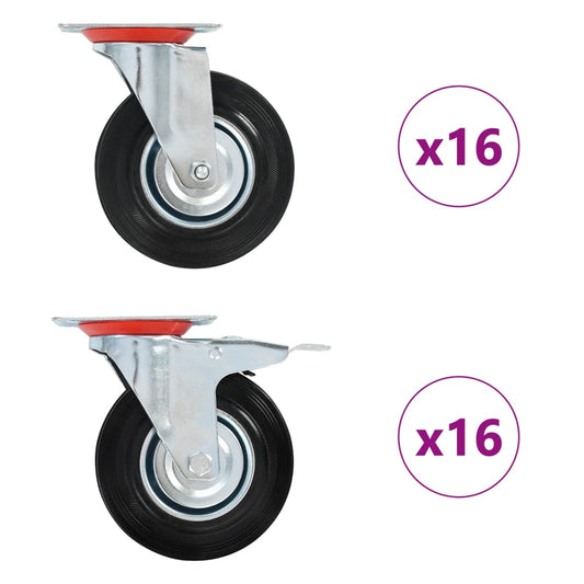 32 st Zwenkwielen 125 mm is nu te koop bij PeponiXL, paradijselijk wonen!