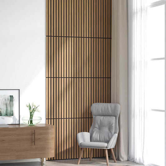 Wandpanelen 8 pcs Naturel 60,5 x 60 cm is nu te koop bij PeponiXL, paradijselijk wonen!