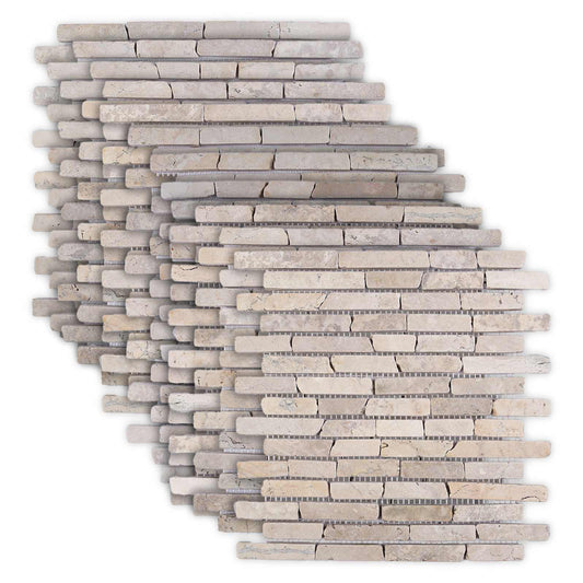 Mozaïek Tegels Crèmekleurig 30 x 30 cm Marmer is nu te koop bij PeponiXL, paradijselijk wonen!