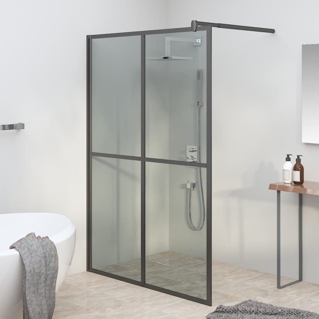 Inloopdouchescherm 140x195 cm donker gehard glas is nu te koop bij PeponiXL, paradijselijk wonen!