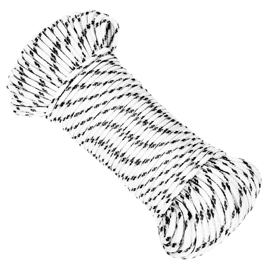 Boottouw gevlochten 3 mm x 250 m polyester wit is nu te koop bij PeponiXL, paradijselijk wonen!