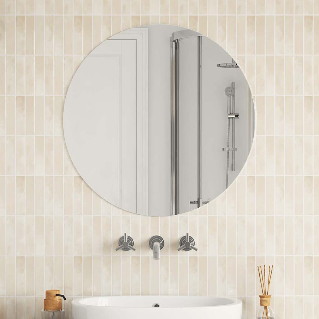 Wandspiegel rond 70 cm glas is nu te koop bij PeponiXL, paradijselijk wonen!