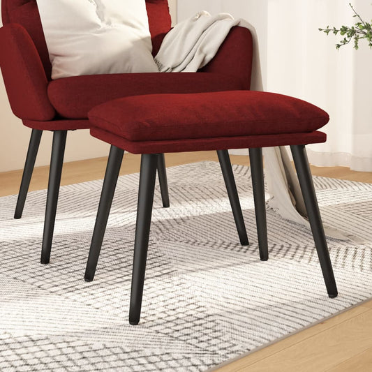 Voetenbank 45x29,5x35 cm stof wijnrood is nu te koop bij PeponiXL, paradijselijk wonen!