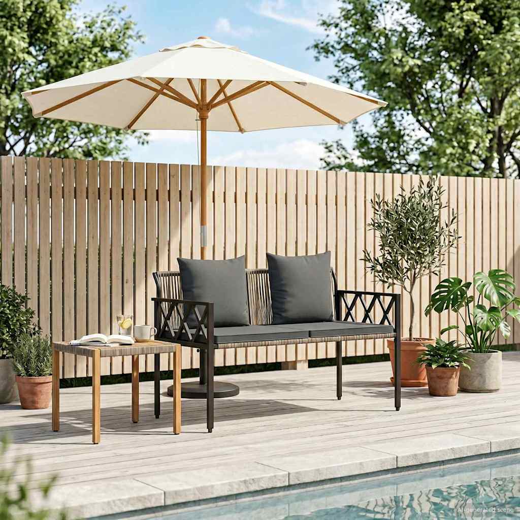 Buitenbanken 2 -Seater 116 x 56 x 75 cm poly rattan is nu te koop bij PeponiXL, paradijselijk wonen!