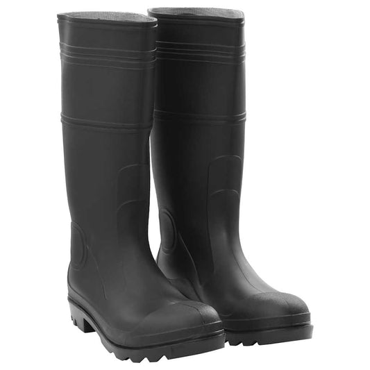 Regenlaarzen maat 46 PVC zwart is nu te koop bij PeponiXL, paradijselijk wonen!