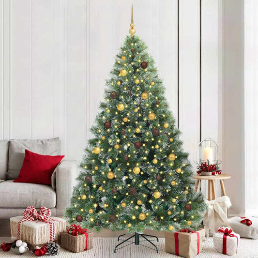 Kunstkerstboom met 300 LED met standaard Groen 210 cm PE en PVC is nu te koop bij PeponiXL, paradijselijk wonen!