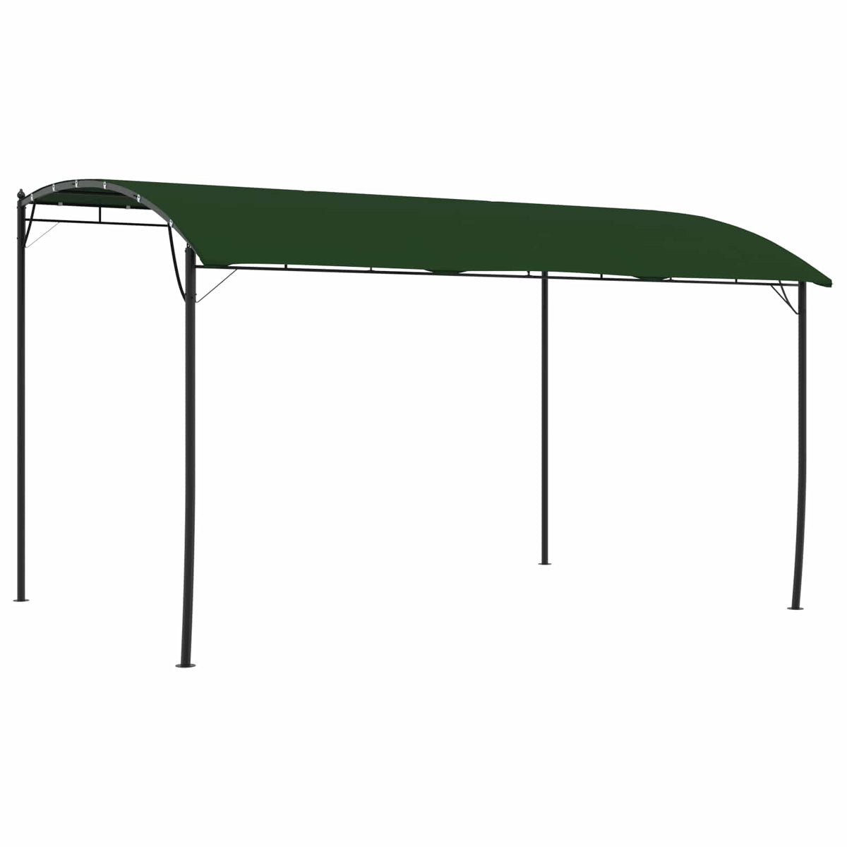 Prieel 4 x 3 x 2,55 m Groen Stof en Aluminium 180 is nu te koop bij PeponiXL, paradijselijk wonen!