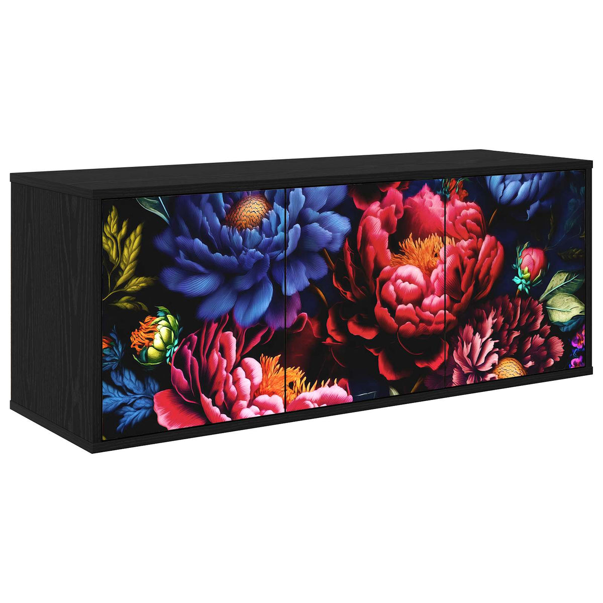 Wandgemonteerd tv-meubel KIEL 102 x 33 x 40 cm Zwart eiken is nu te koop bij PeponiXL, paradijselijk wonen!