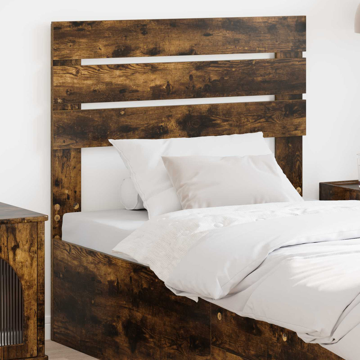 Hoofdbord Gerookt eiken Bewerkt hout is nu te koop bij PeponiXL, paradijselijk wonen!