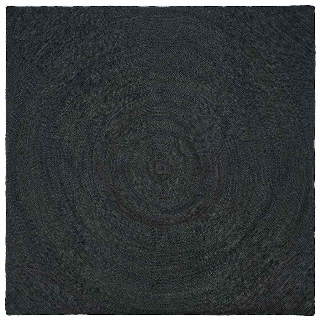 Vloerkleden Vierkant Donkergrijs 200 x 200 cm Jute is nu te koop bij PeponiXL, paradijselijk wonen!