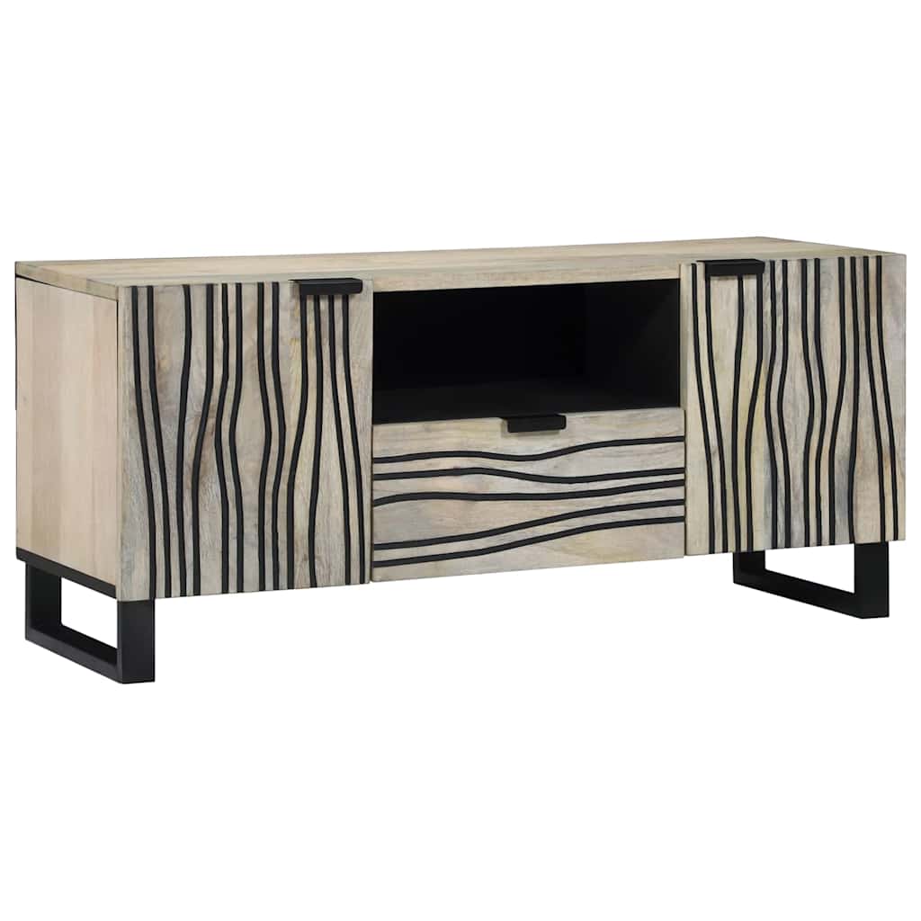 TV Eenheden met lade Wit 105 x 33 x 46 cm Bewerkt hout is nu te koop bij PeponiXL, paradijselijk wonen!