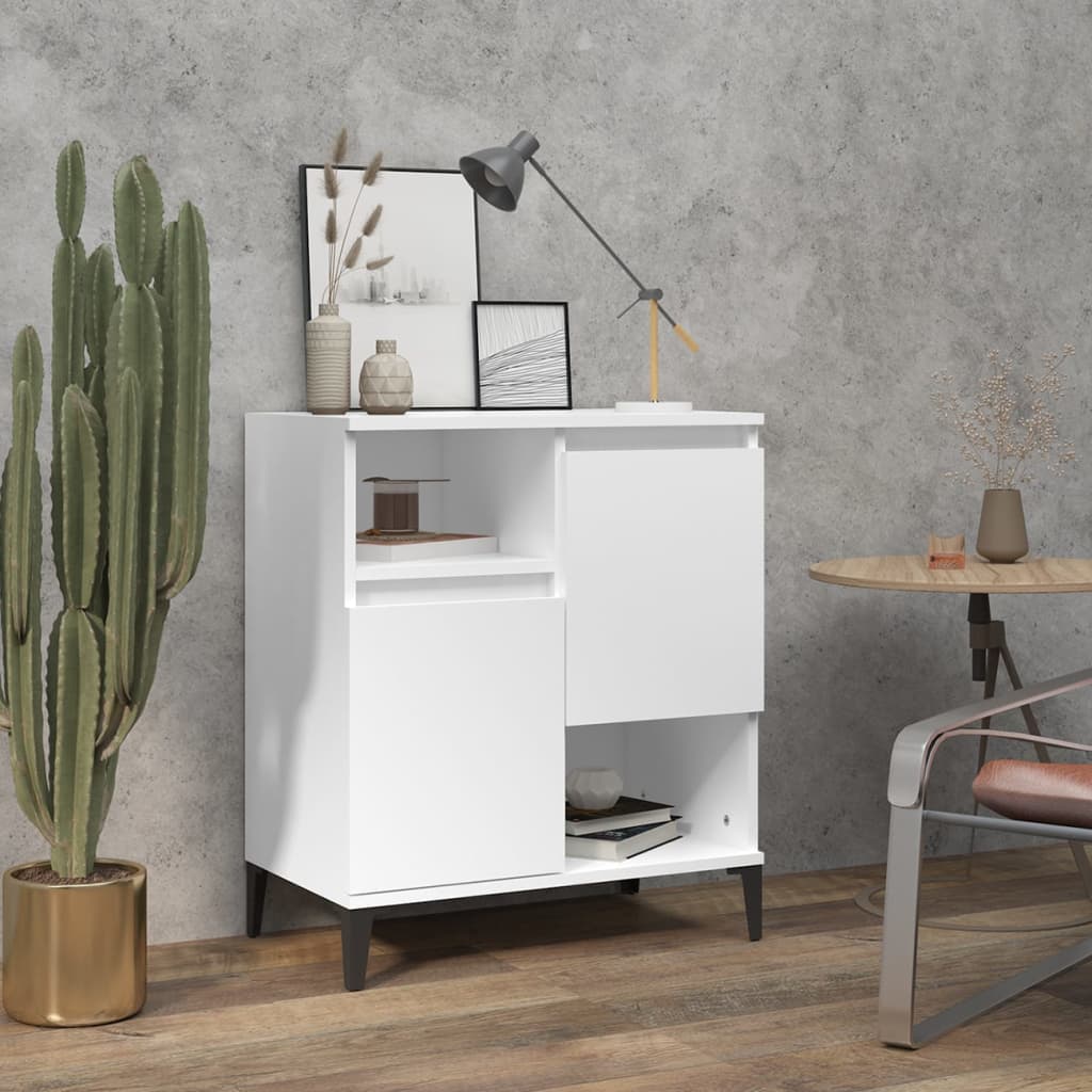 Dressoir 60x35x70 cm bewerkt hout wit is nu te koop bij PeponiXL, paradijselijk wonen!
