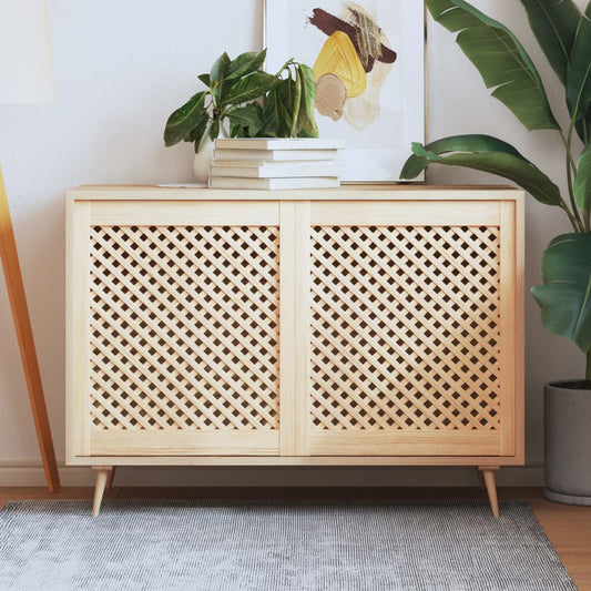 Kastdeuren met latwerk 2 st 59,5x69 cm massief grenenhout is nu te koop bij PeponiXL, paradijselijk wonen!