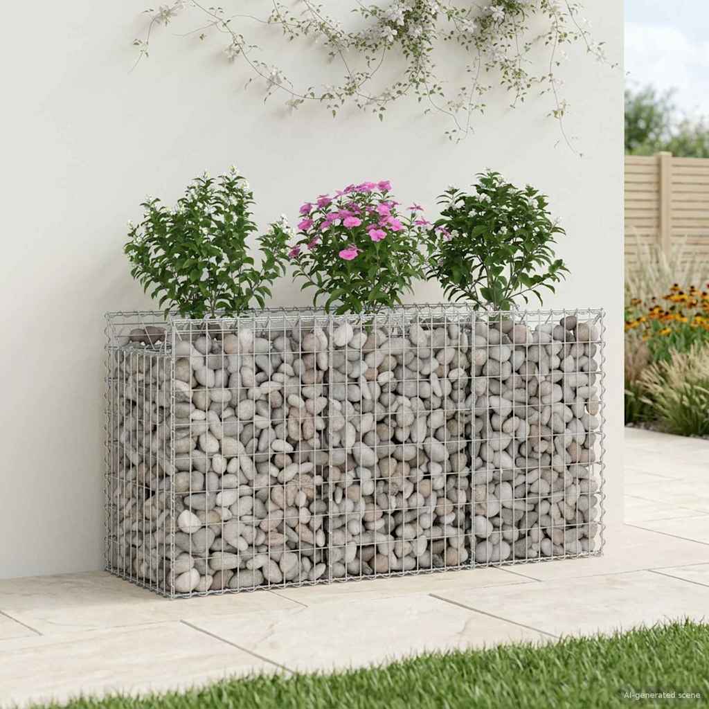 Gabion Verhoogd Bed Zilverkleurig is nu te koop bij PeponiXL, paradijselijk wonen!
