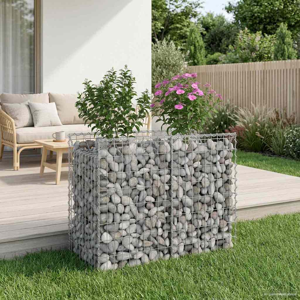 Gabion Verhoogd Bed Zilverkleurig is nu te koop bij PeponiXL, paradijselijk wonen!