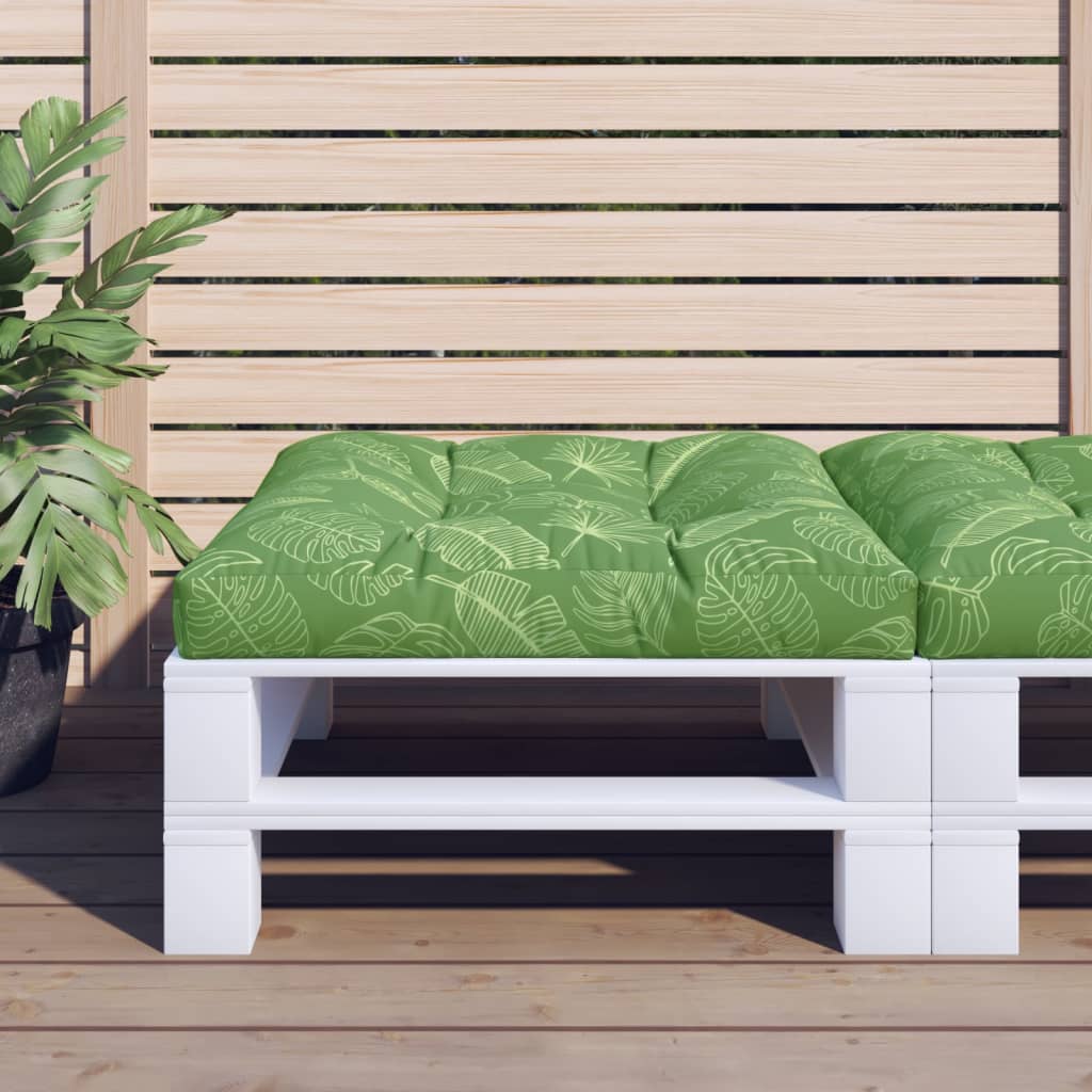 Palletkussen bladpatroon 70x70x12 cm stof is nu te koop bij PeponiXL, paradijselijk wonen!