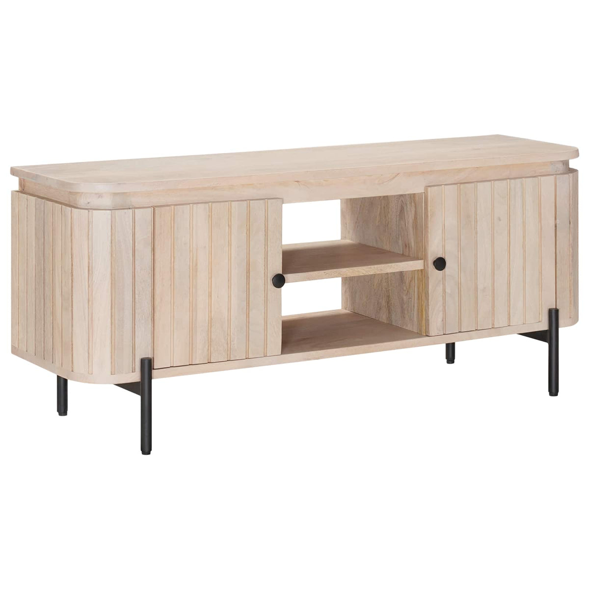 TV-kast 105 x 30 x 45 cm Massief Mango Hout en Geengineerd Hout is nu te koop bij PeponiXL, paradijselijk wonen!