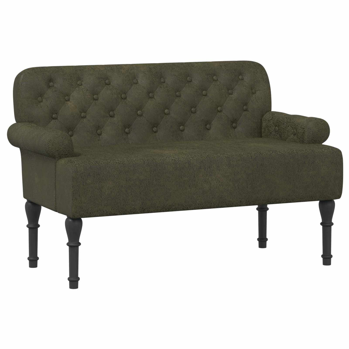 Loungebank met knopencomfort Legergroen 120 x 65 x 78 cm is nu te koop bij PeponiXL, paradijselijk wonen!