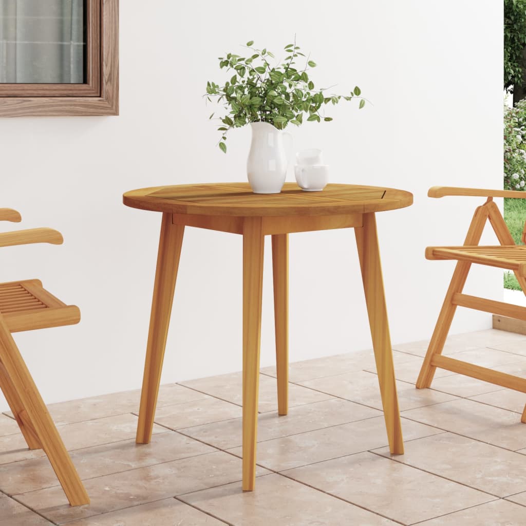 Tuintafel Ø85x75 cm massief acaciahout is nu te koop bij PeponiXL, paradijselijk wonen!