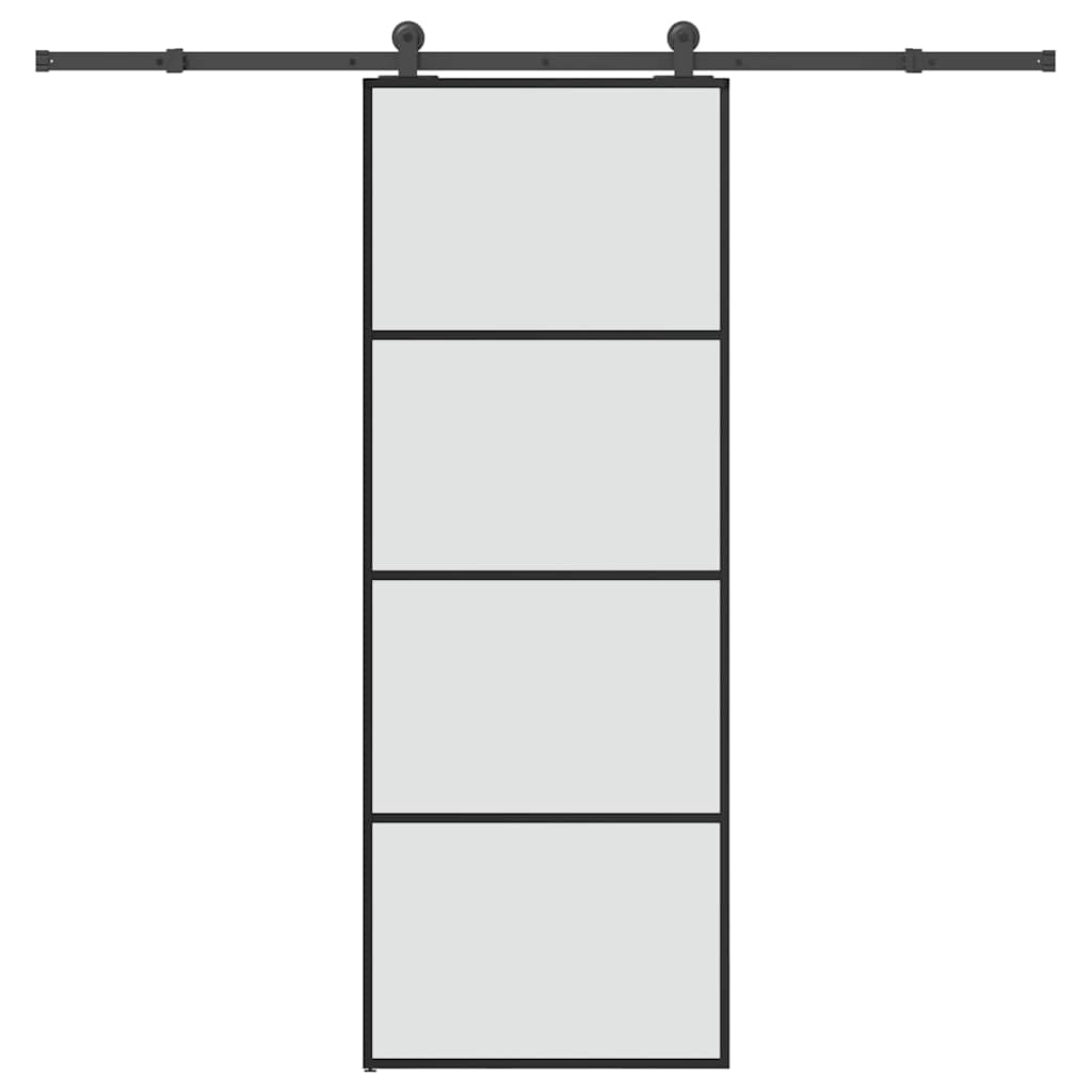 Schuifdeur met beslag 76x205 cm ESG-glas en aluminium is nu te koop bij PeponiXL, paradijselijk wonen!
