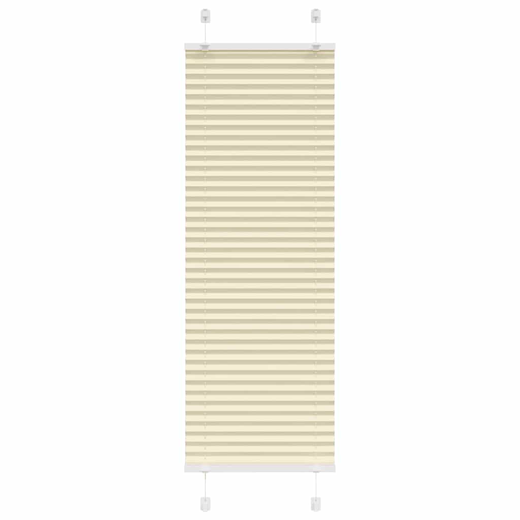 Plissé rolgordijn 50x100 cm stofbreedte 49,4 cm polyester crème is nu te koop bij PeponiXL, paradijselijk wonen!