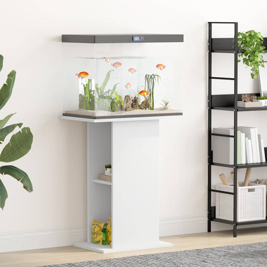 Aquariumstandaard 60,5x36x72,5 cm bewerkt hout wit is nu te koop bij PeponiXL, paradijselijk wonen!