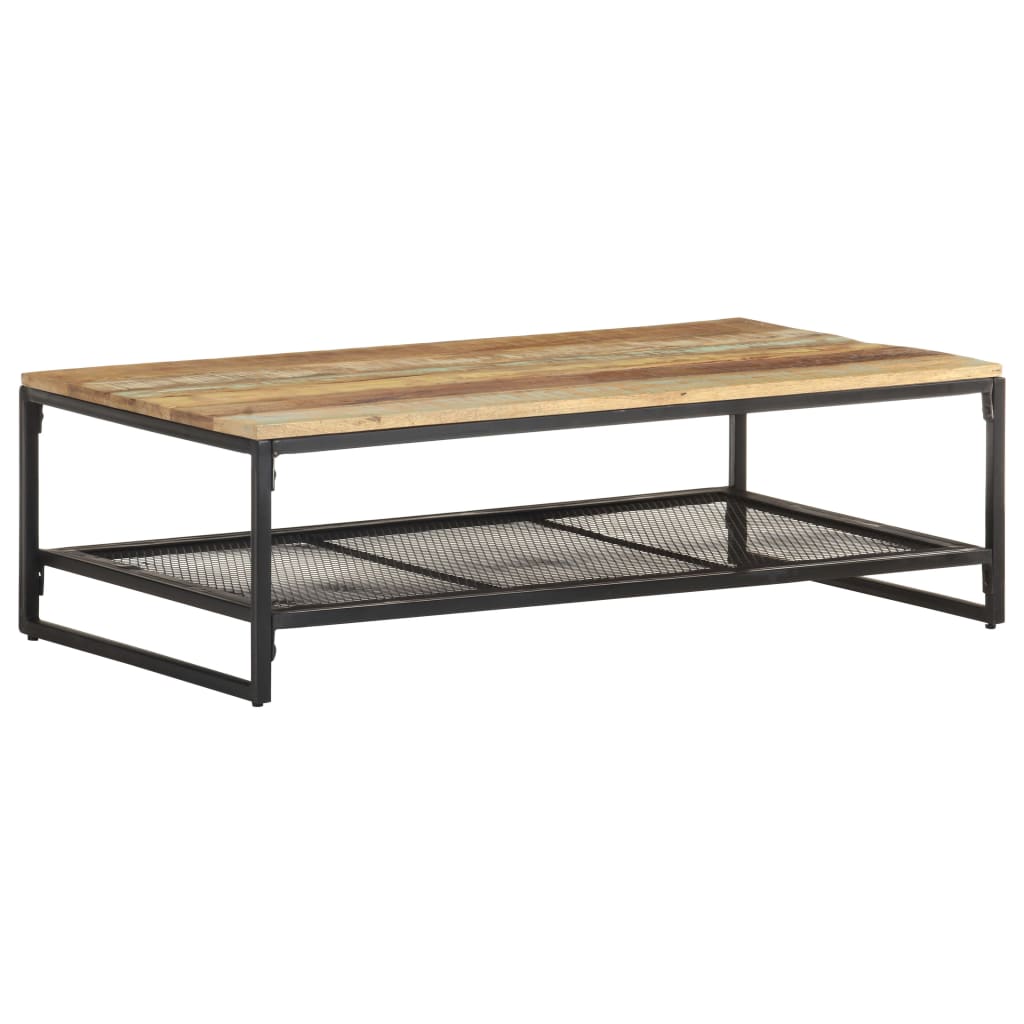 Salontafel 110x60x35 cm massief gerecycled hout is nu te koop bij PeponiXL, paradijselijk wonen!