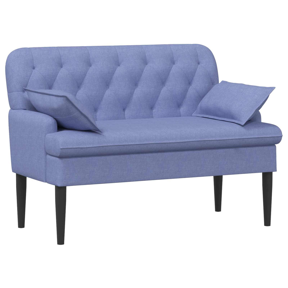 Loungebank met knopencomfort Jeans Blauw 111 x 68 x 80 cm Stof is nu te koop bij PeponiXL, paradijselijk wonen!
