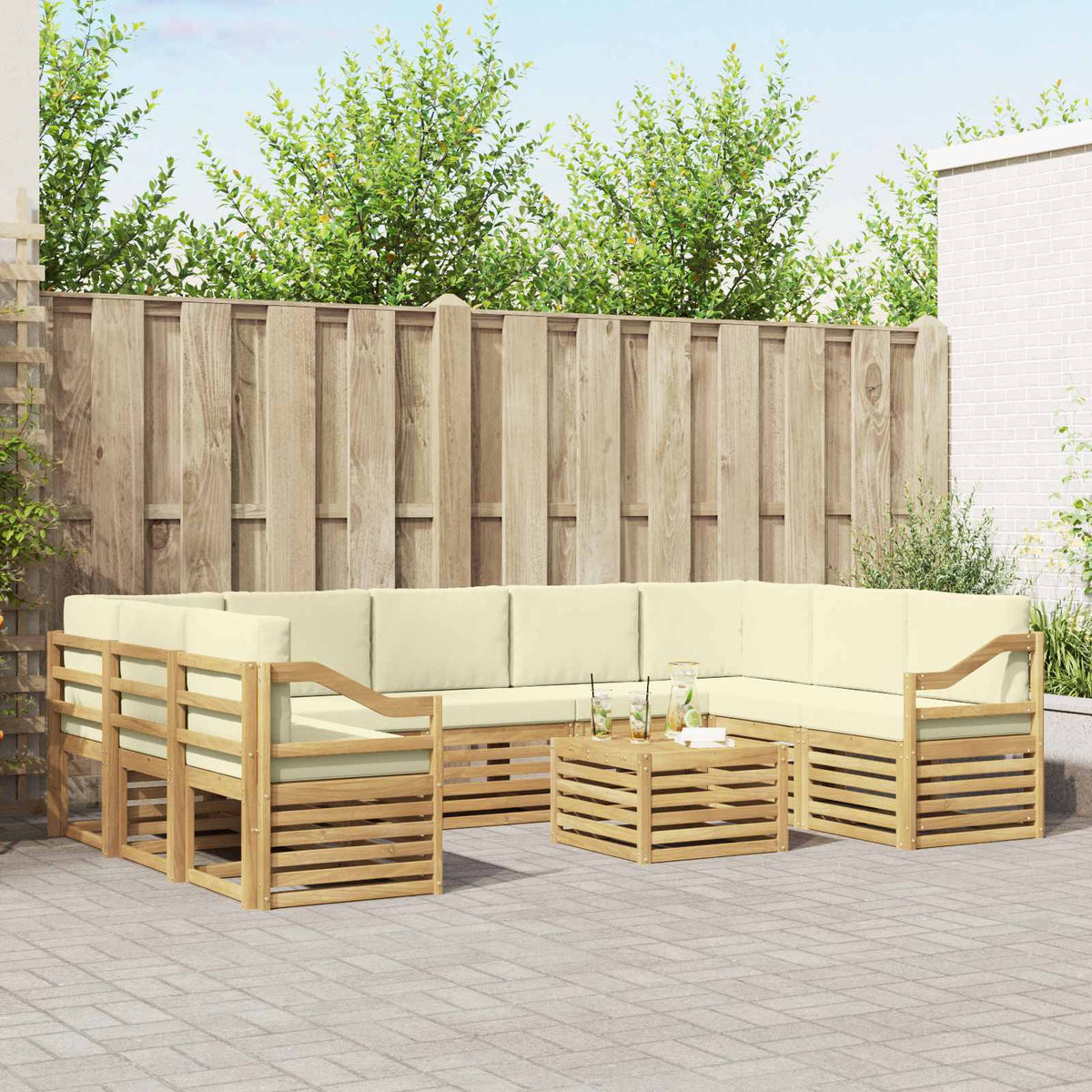 Sofa-Sets Massief Acaciahout is nu te koop bij PeponiXL, paradijselijk wonen!