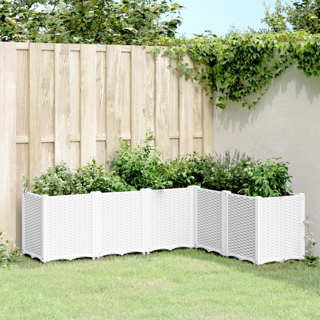 Plantenbak 160x120x53 cm polypropeen wit is nu te koop bij PeponiXL, paradijselijk wonen!