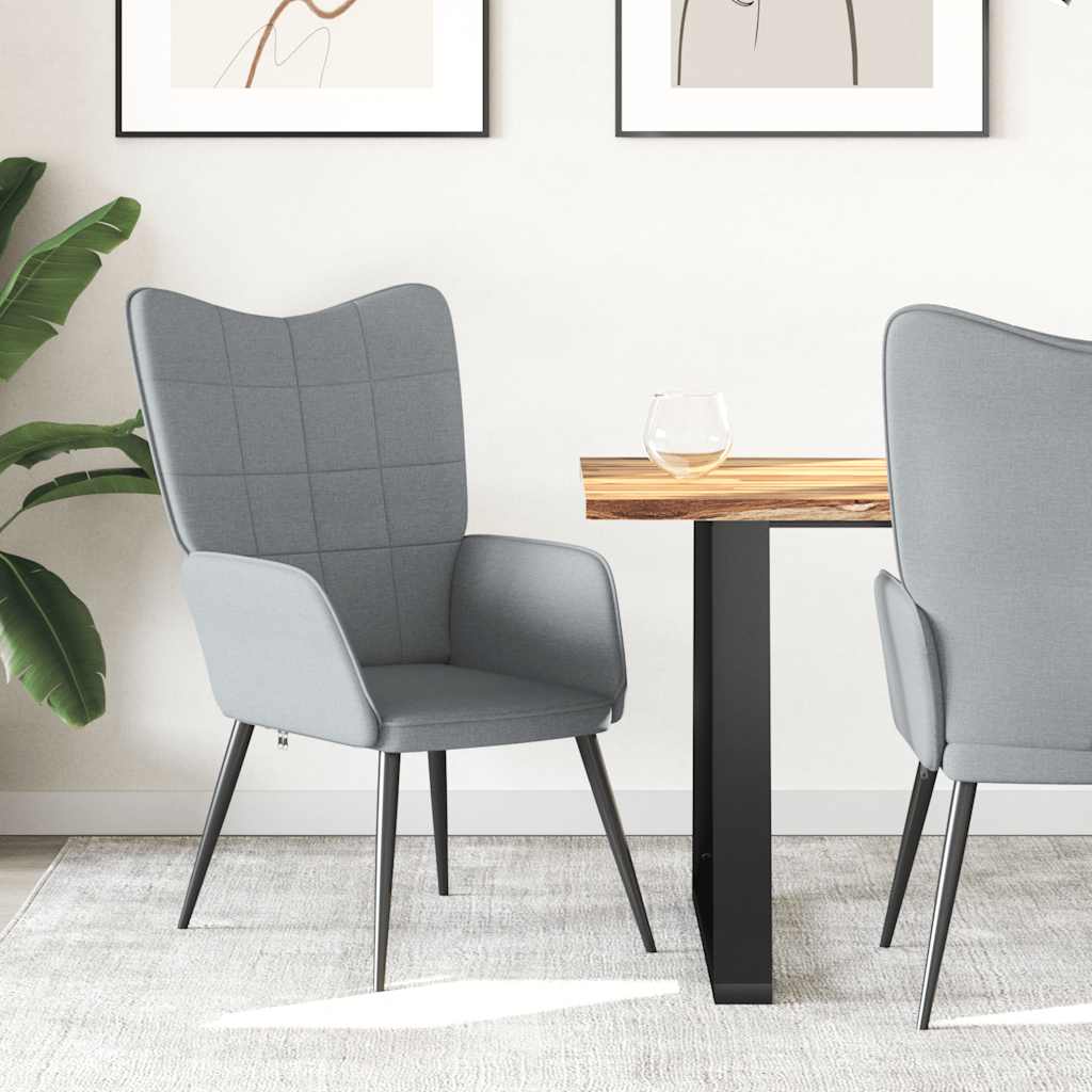 Relaxstoel stof lichtgrijs is nu te koop bij PeponiXL, paradijselijk wonen!