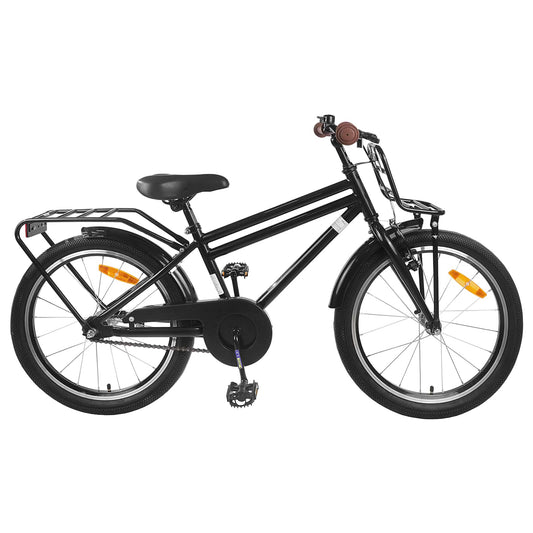 Kinderfiets 22 Inch voor 7-12 jaar oud Zwart is nu te koop bij PeponiXL, paradijselijk wonen!